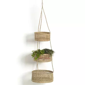 Подвесные плетеные корзины для цветов Musa Wicker Baskets