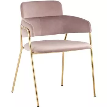 Polina chair Пепельно-Розовый Велюр