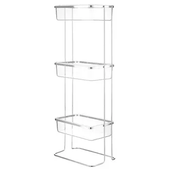 Полка напольная трехъярусная для ванной Bathroom Floor Shelf