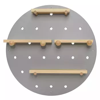 Полка настенная круглая из дерева Multifunctional Circle