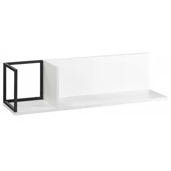 Полка навесная белая открытая Strict Lines