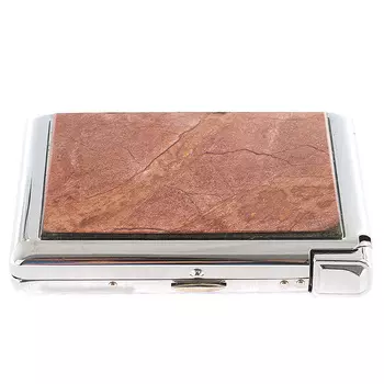 Портсигар на 20 сигарет с газовой зажигалкой из натурального камня Яшма Stone Cigarettes Cases