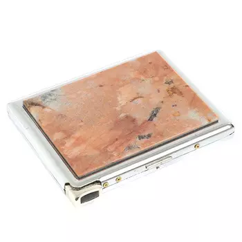 Портсигар с газовой зажигалкой из натурального камня Пегматит Stone Cigarettes Cases