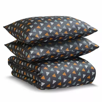 Постельное белье из сатина с принтом треугольники 150х200 см Triangular Dreams