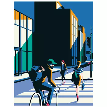 Постер Geometric City