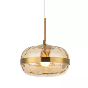 Потолочный Светильник Closed Bowl с Янтарным Плафоном