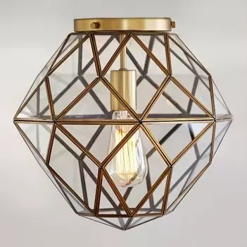 Потолочный светильник Glass & Metal Mount