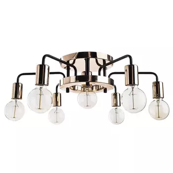 Потолочный светильник Loft Industrial Glossy Gold Ceiling