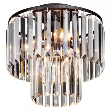 Потолочный светильник ODEON CLEAR GLASS 2-TIER диаметр 31 см