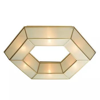 Потолочный светильник с перламутровым плафоном Rombika