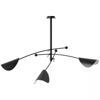 Потолочный светильник с подвижными плафонами Aracea Black Ceiling Lamp