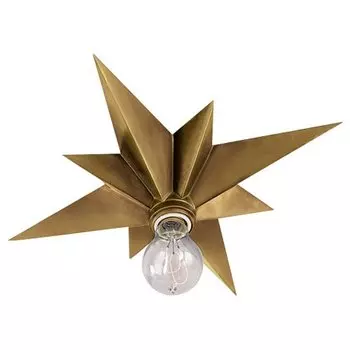 Потолочный светильник Star Ceiling Mount brass