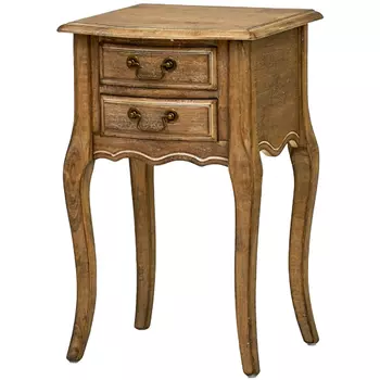 Прикроватная тумба из массива березы Wooden Margery Bedside Table
