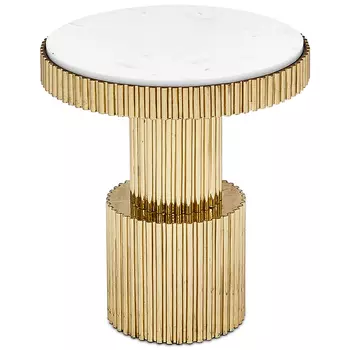 Приставной стол Brass Column Side Table