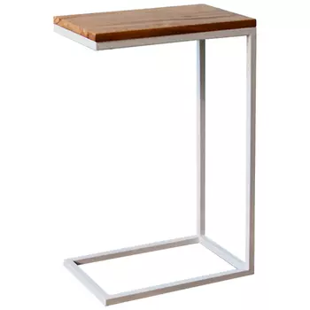 Приставной стол Hanson White Industrial Metal Rust Side Table