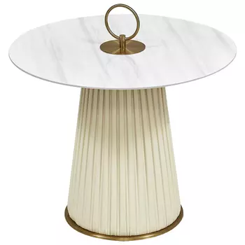 Приставной стол Orlaith White Gold Side Table