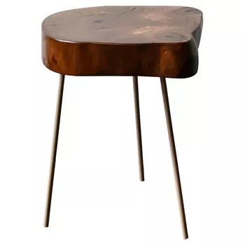 Приставной стол Povey Industrial Metal Rust Side Table