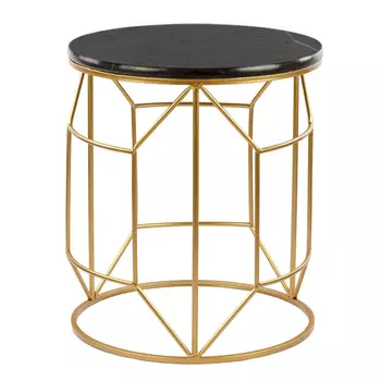 Приставной столик Decorative Table чёрный мрамор