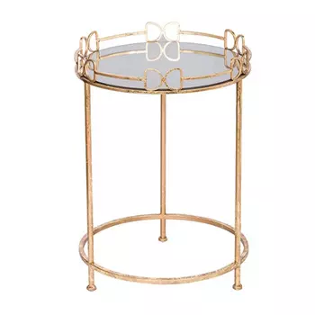 Приставной столик Round Table gold