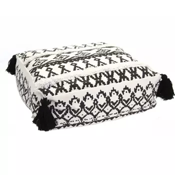 Пуф Black and White Fringe