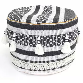 Пуф Black and White Ornament