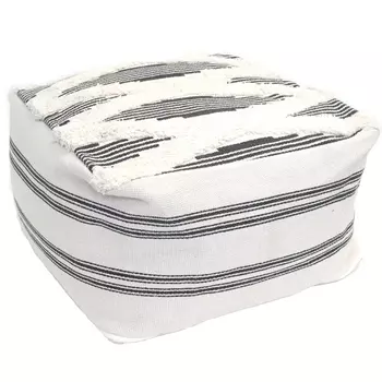 Пуф Black and White Stripe