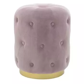 Пуф Capitone Gold Stripe Dusty Rose