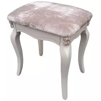 Пуф из массива дерева с велюровой обивкой Marrok French Seating