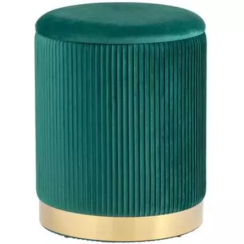 Пуф с ящиком Beatrice изумрудный Glossy Velor