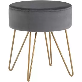 Пуф серый велюр Elegant Juliet