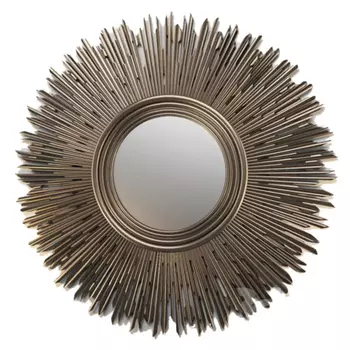 Restoration Hardware ROUND SUNBURST MIRROR Dark bronze