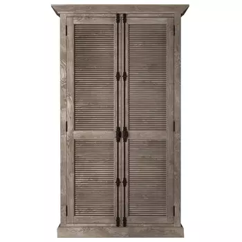 RH Shutter Double-Door Cabinet Шкаф с реечными дверями дуб
