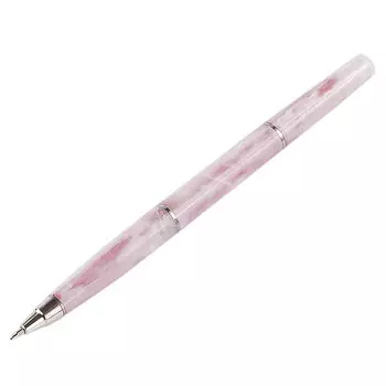 Ручка шариковая из натурального камня Кварц Розовый Stone Pens
