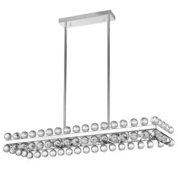 Sacramento Transparent Balls Rectangle Chandelier