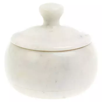 Сахарница из натурального камня Мрамор Белый Stone Sugar Bowls