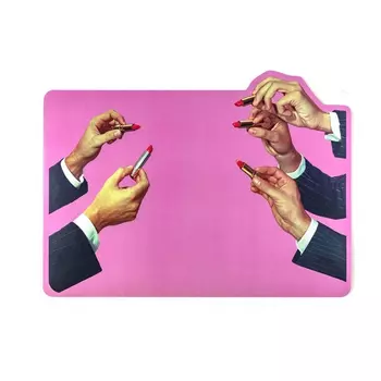 Салфетка под приборы Seletti Pink Lipstick