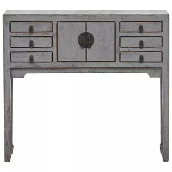 Серая Консоль в Китайском Стиле из сосны Grey Console Chinese