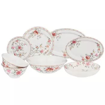 Сервиз обеденный из фарфора 23 предмета Flower Porcelain Collection