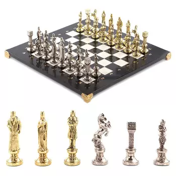 Шахматы Ренессанс с доской из натурального мрамора Decorative Thematic Chess