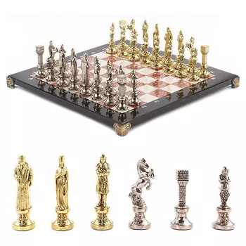 Шахматы Ренессанс с доской из натуральных камней Decorative Thematic Chess