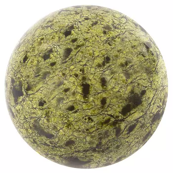 Шар декоративный из натурального камня Змеевик Зеленый Natural Stone Spheres