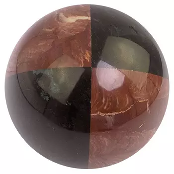 Шар декоративный из натуральных камней Лемезит и Долерит Natural Stone Spheres 12 см