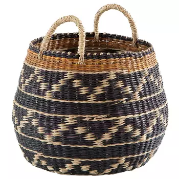 Шарообразная корзина с орнаментом Jokia Wicker Basket