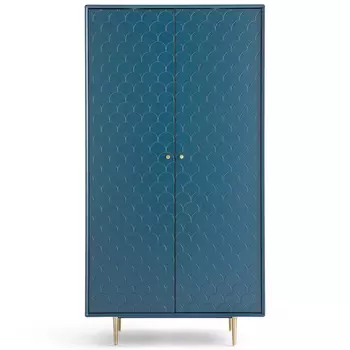 Шкаф двухдверный Scale Ornament Blue Wardrobe