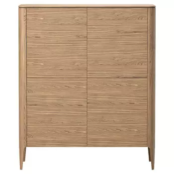 Шкаф низкий с 4-мя дверцами из массива дуба Type oak