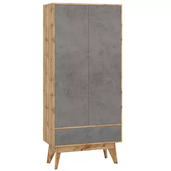 Шкаф с фасадом цвета серый бетон Grace of Furniture