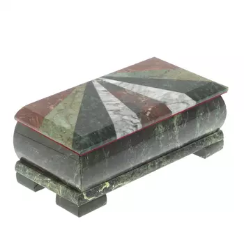 Шкатулка для денег с мозаикой из натуральных камней Stone Casket