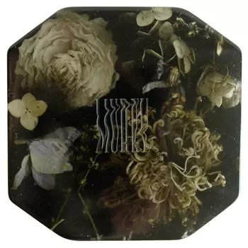 Шкатулка из эпоксидной смолы с цветами черная Epoxy Resin Square Box Black