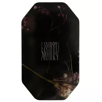 Шкатулка из эпоксидной смолы с цветами черная Epoxy Resin Pink Flowers Box Black