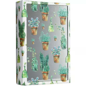Шкатулка-книга Succulents Mirror Book Box